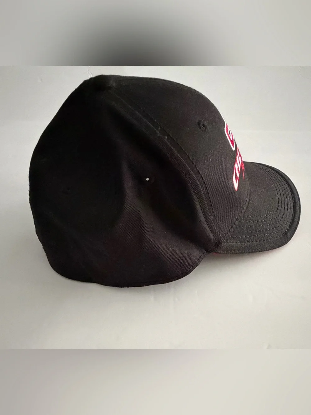 Chevrolet Racing Black Baseball‎ Cap with Red & White Logo